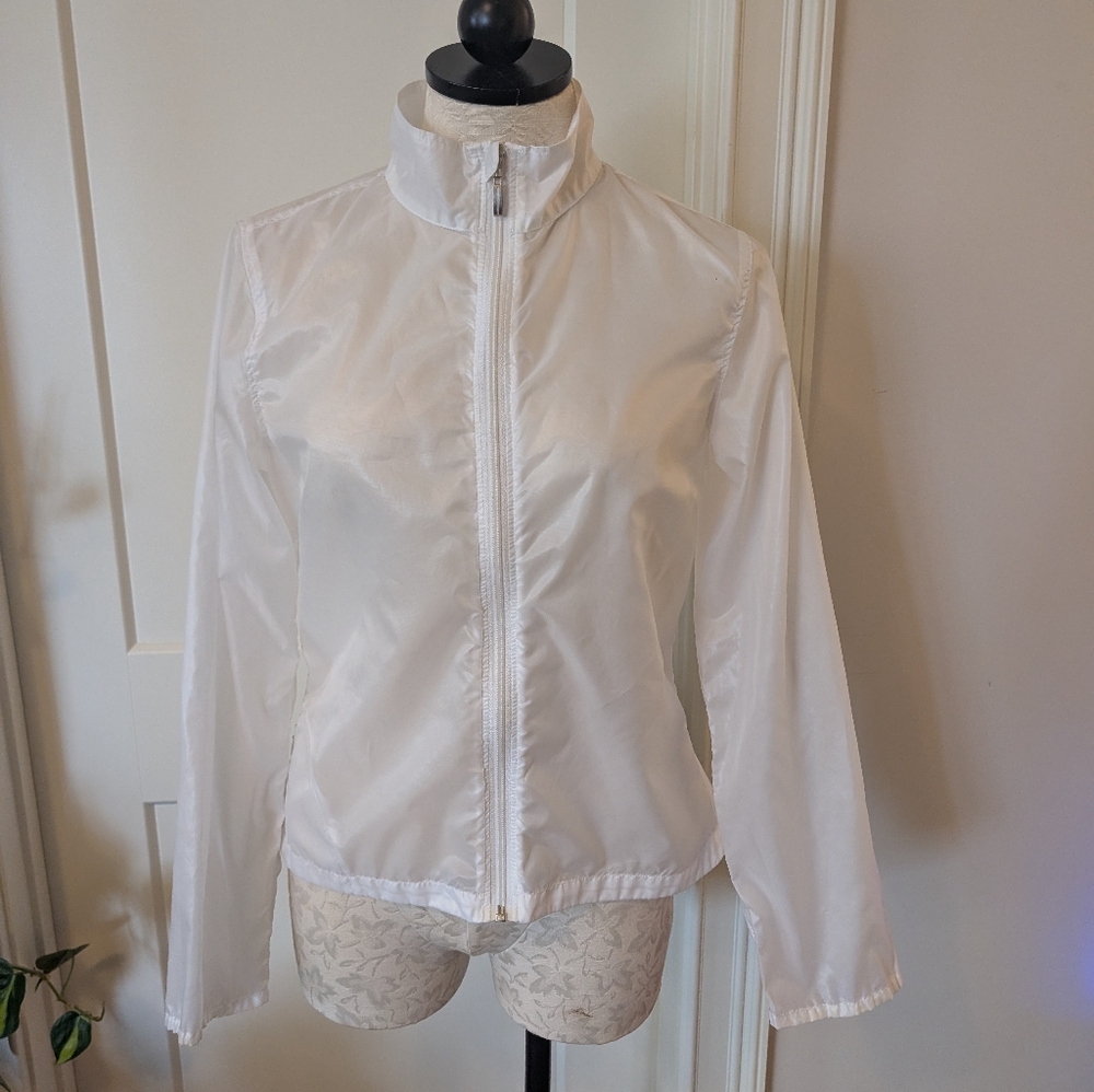Women's White Thin Lightweight Jacket